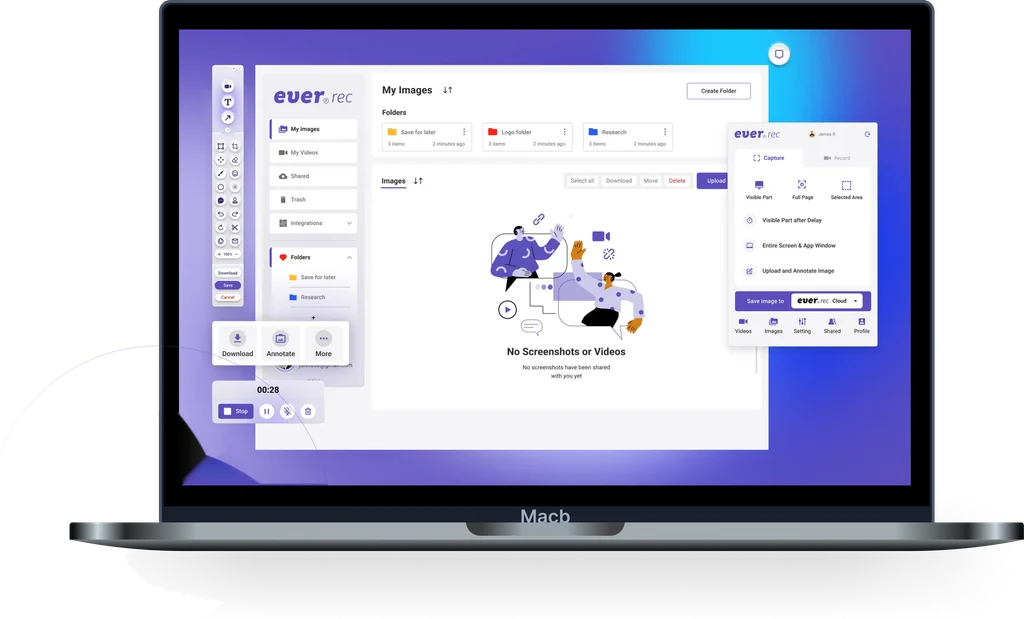 Open Screen Capture, Recording, Images & Video Sharing Platform